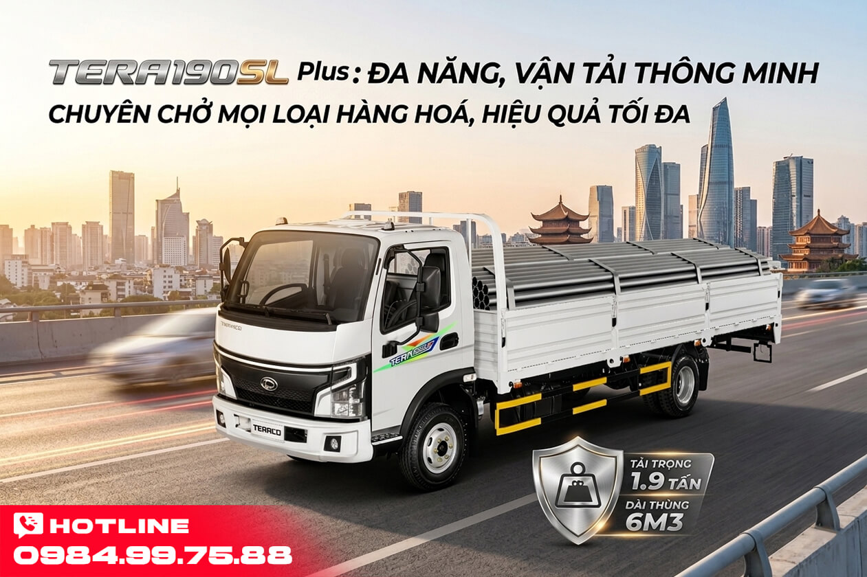 xe tải Tera190SL Plus thùng lửng