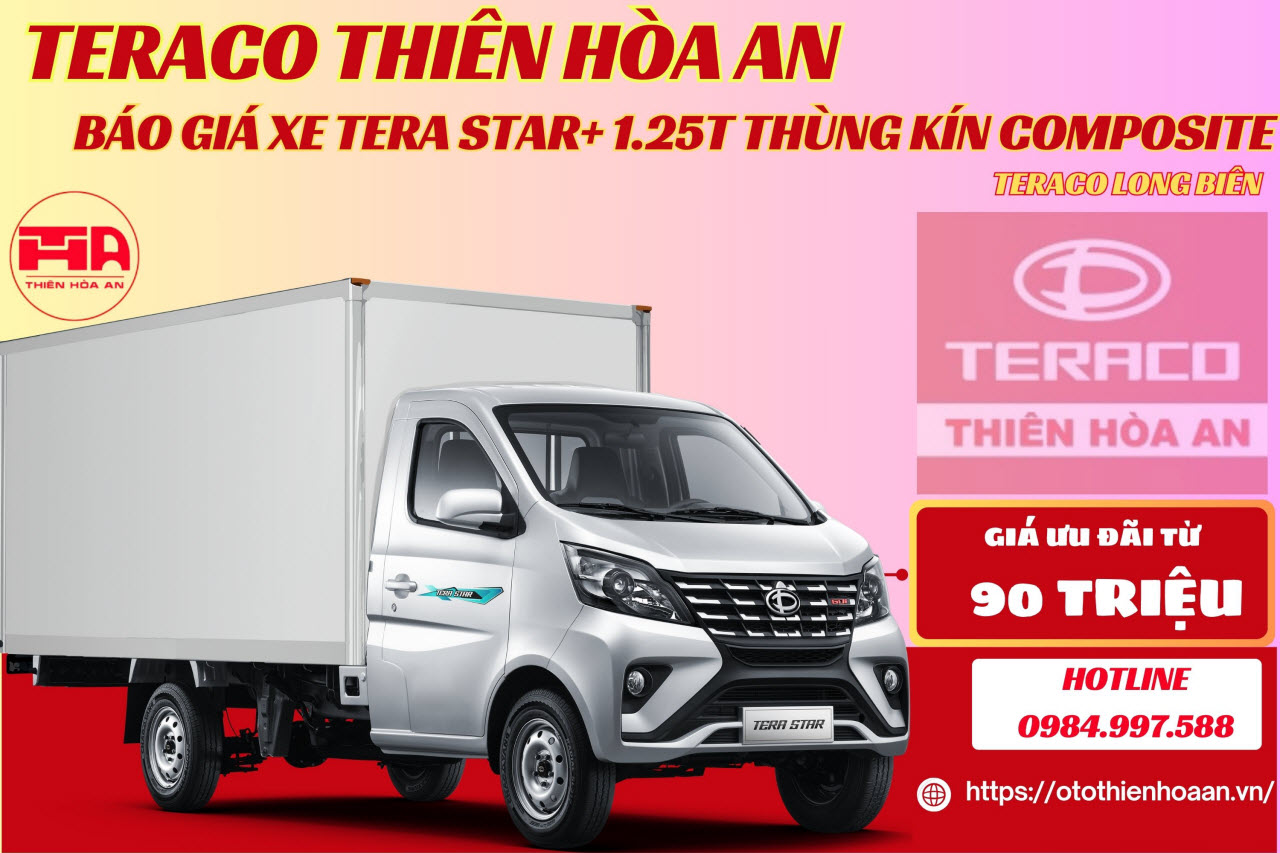 Giá xe tải Tera Star+ Thùng Kín Composite