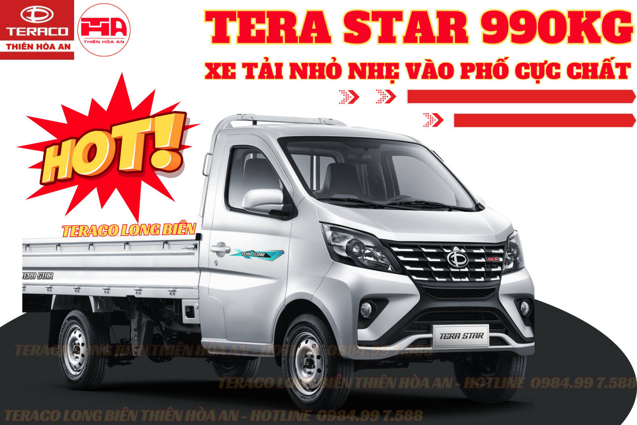 xe tai nho nhe vao pho teraco tera star 990kg