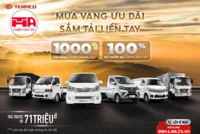 ƯU ĐÃI MUA XE TERACO nhận ngay lì xì vàng trong tháng 5/2024