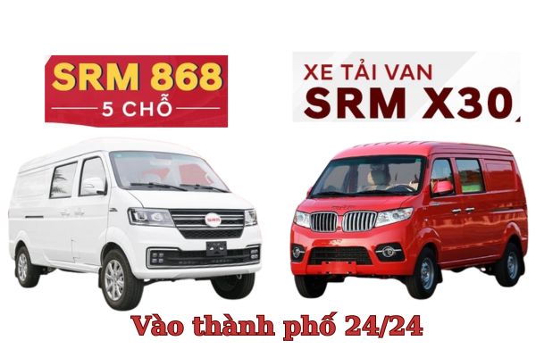 Xe tải van SRM X30 và SRM 868