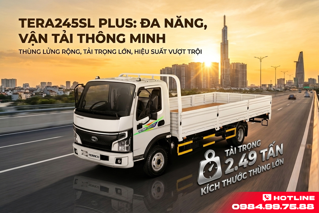 xe tải Tera245SL Plus thùng lửng