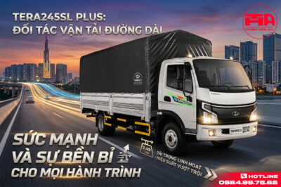 Xe tải Tera245SL Plus thùng mui bạt 2.49 tấn
