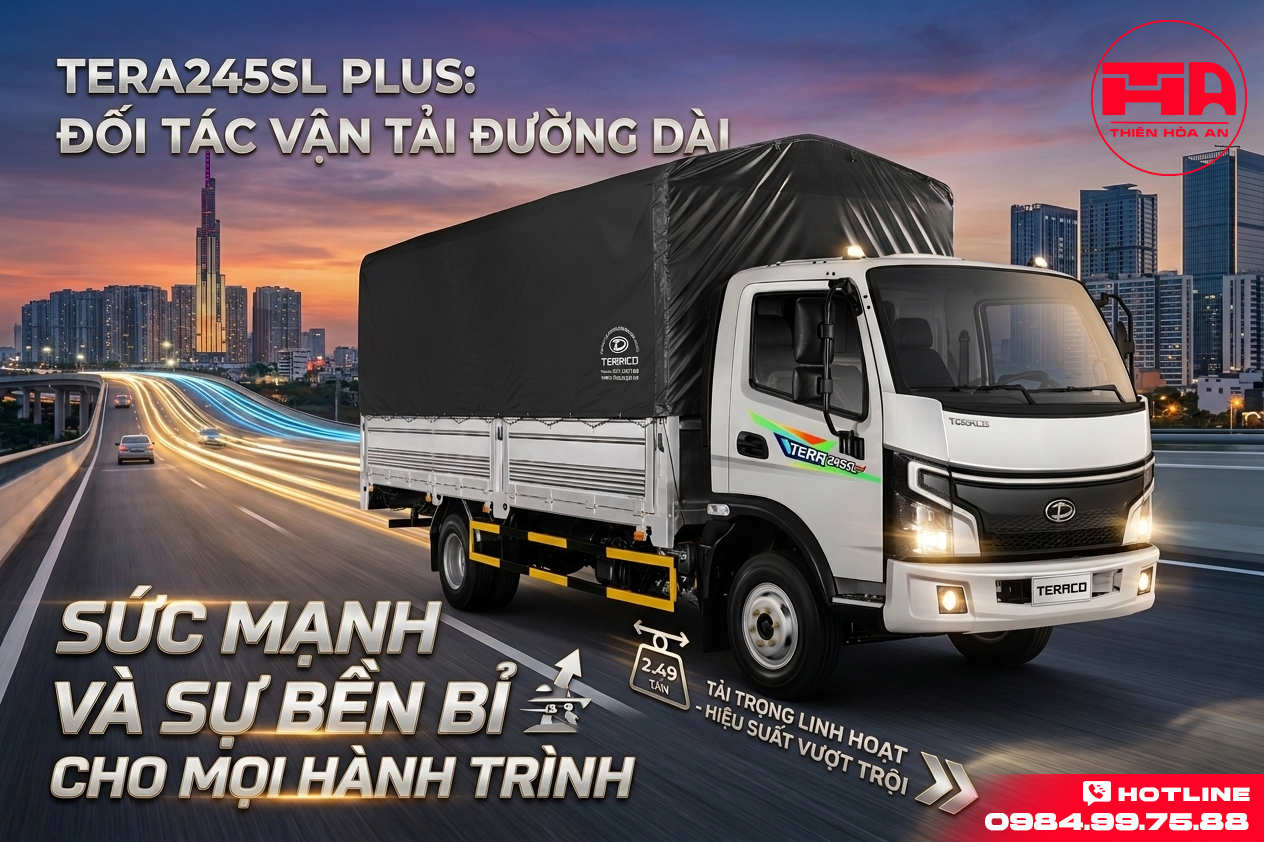 xe tải Tera245SL Plus 2.49 tấn