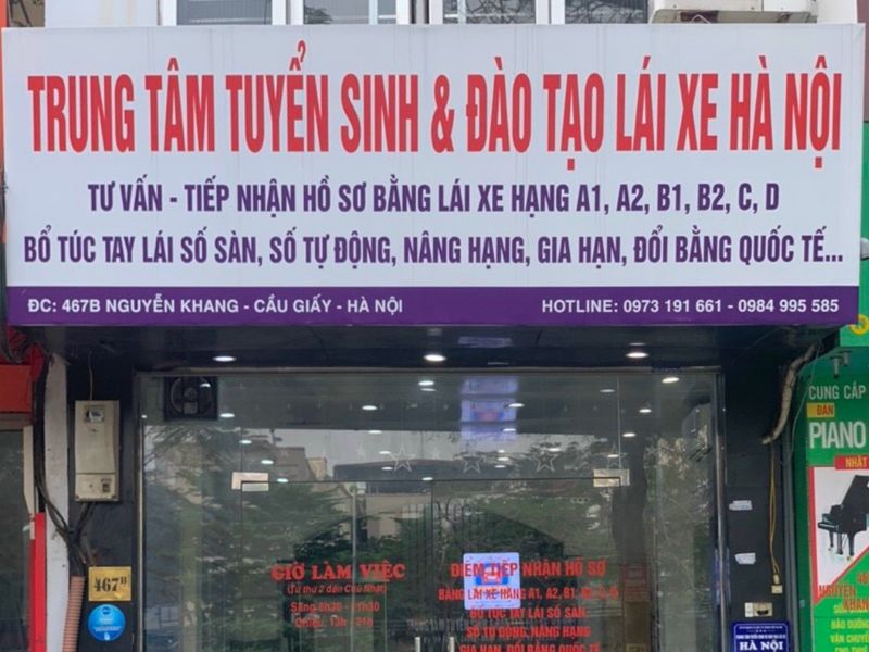 trung tâm đào tạo lái xe uy tín