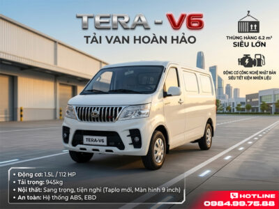 Review Xe Van Tera-V6: Giá Bán & Thông Số Mới Nhất